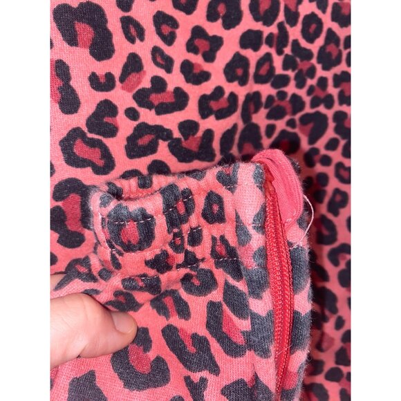 Nike Infant Girls' Leopard Full-Zip Coverall 12M Pink Black   Cotton Full Zip Sn - Picture 6 of 6